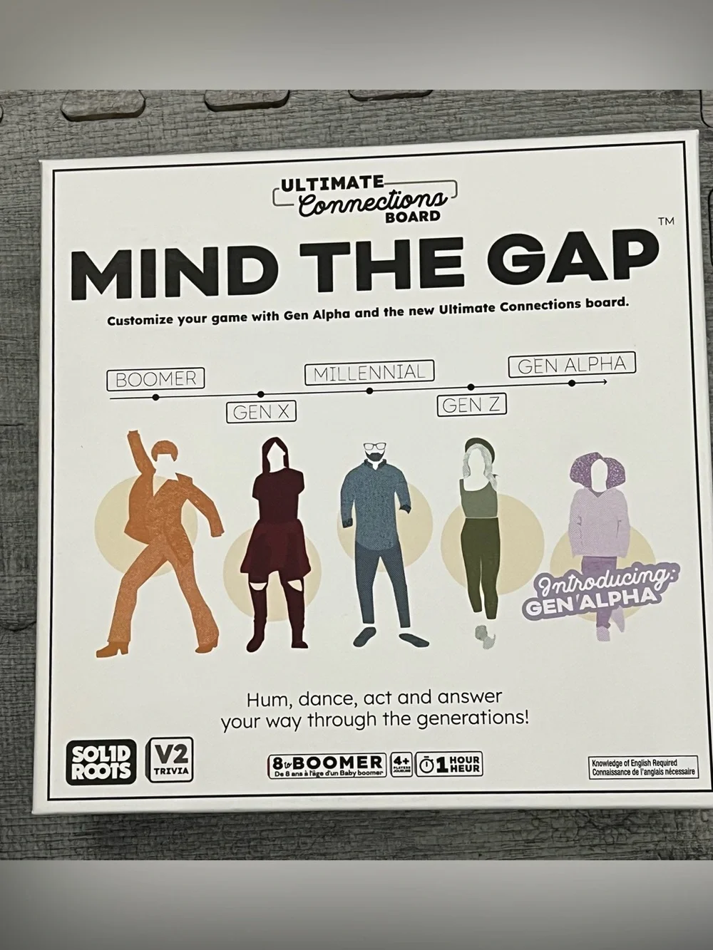 Solid Roots Mind The Gap Ultimate Connections Board V2 Trivia Game, 4+, Age 8+